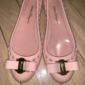 Ferragamo Pink Jellies size 35